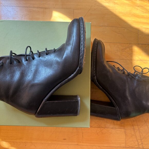 Measponte Parigi Black Laced Boots size 38 1/2 - Picture 4 of 8